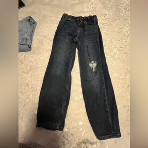 Old navy slouchy relaxed jeans - girls size 10 dark wash